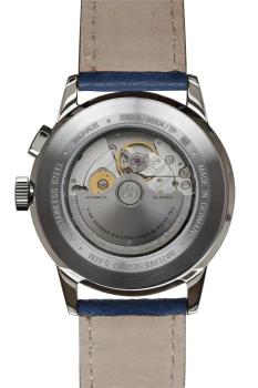 Preview: Bauhaus Aviation Herrenuhr Automatik mit Gangreserveanzeige und Lederarmband